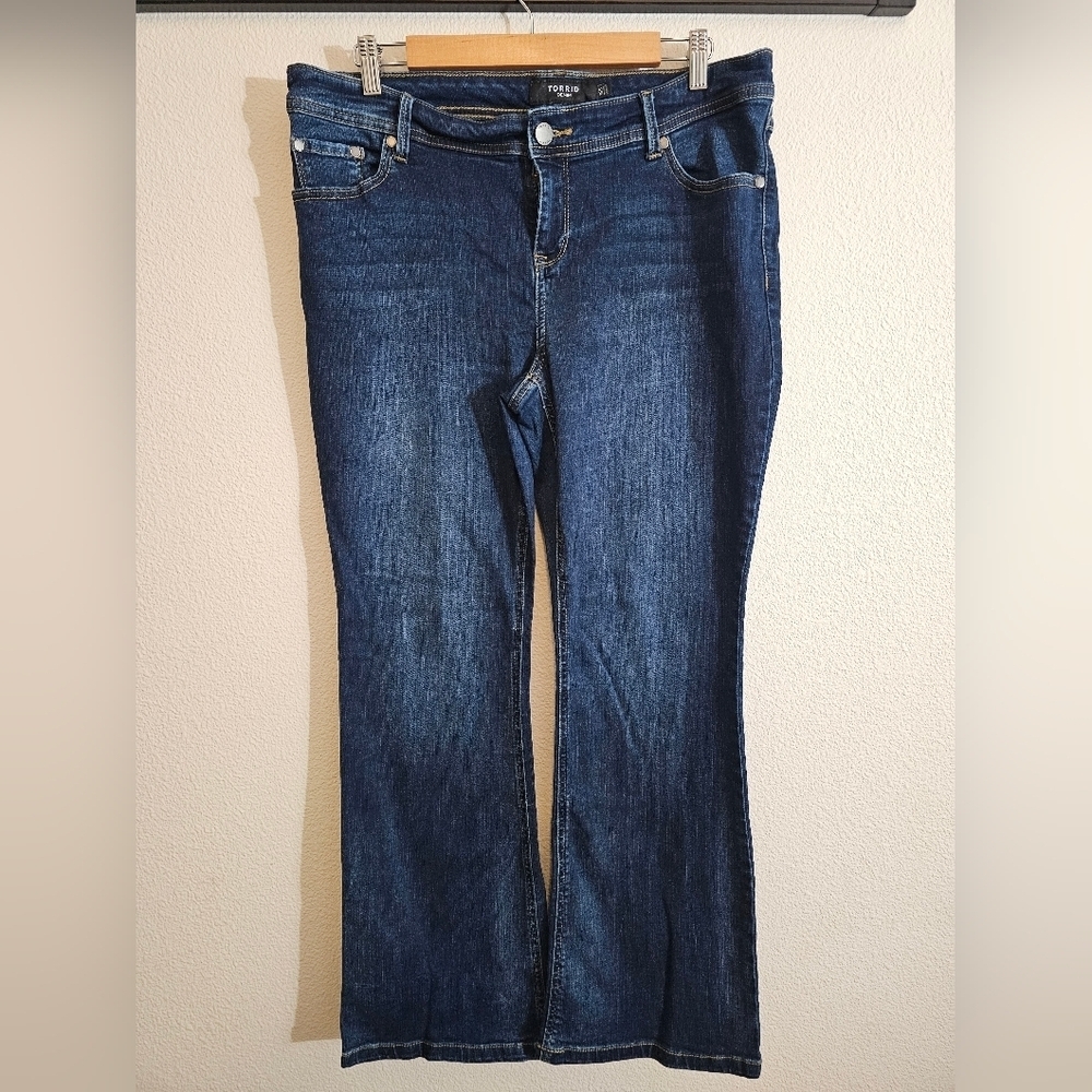 Torrid Dark Blue Boot Cut Jeans